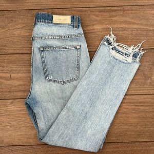 IRO light blue straight legged jeans